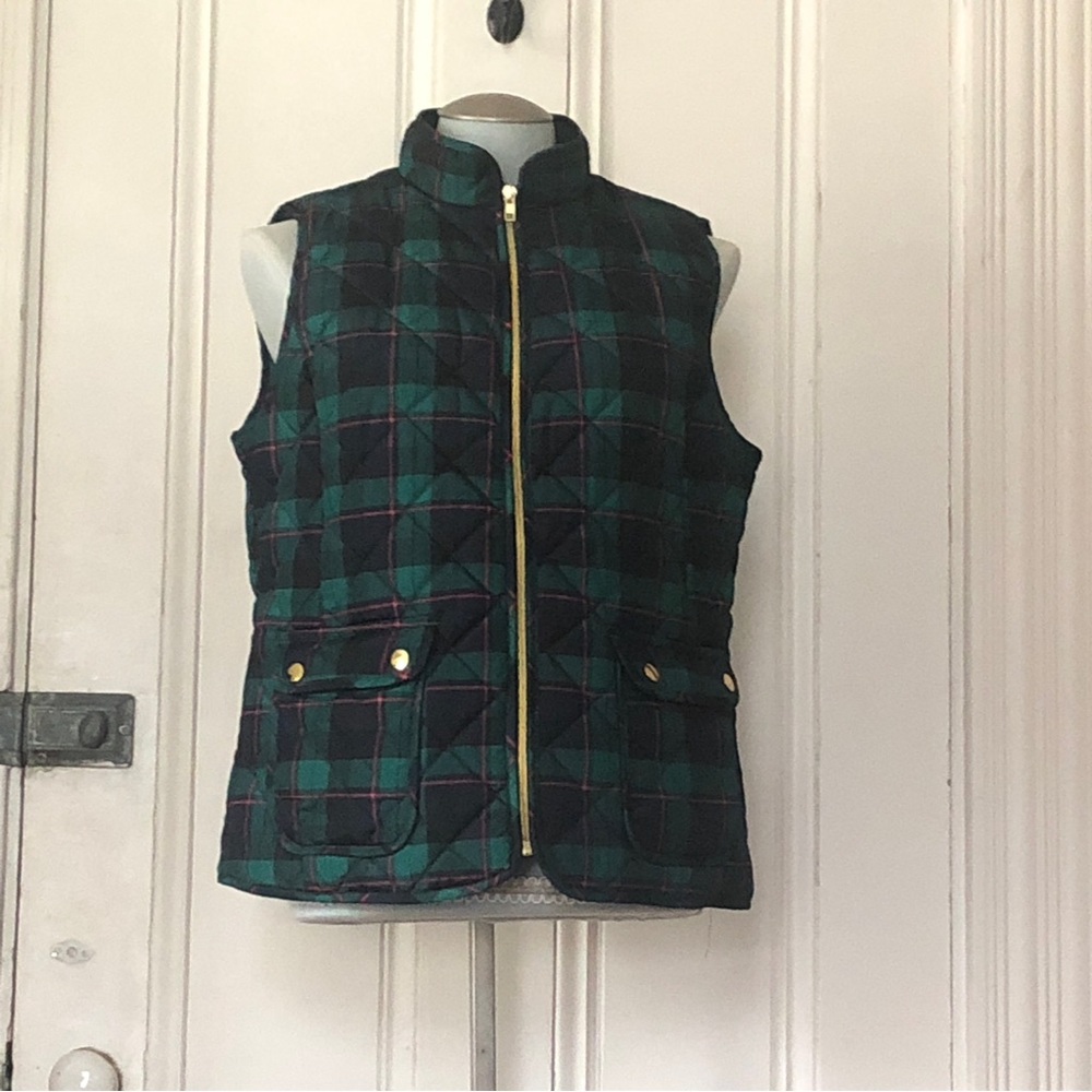Saint John’s Bay Tartan Quilted Vest - L